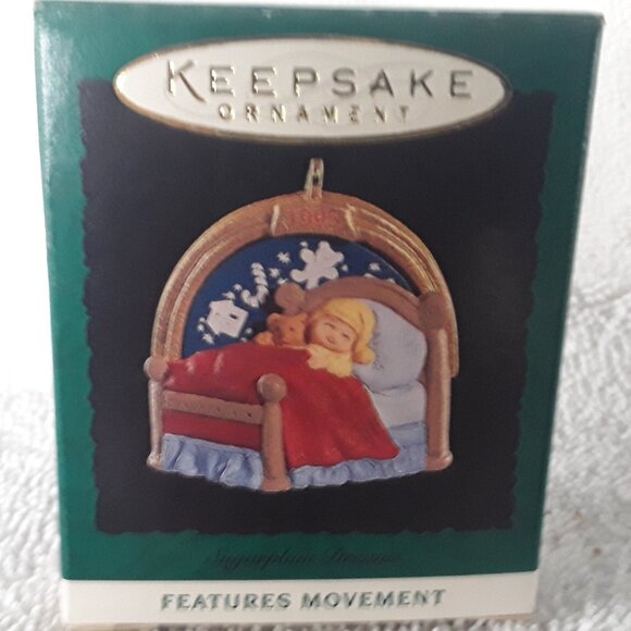 Hallmark Miniature Ornament- Sugarplum Dreams, 1995 in Box - Picture 4 of 5
